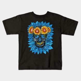 A Post-Impressionist skelleton Kids T-Shirt